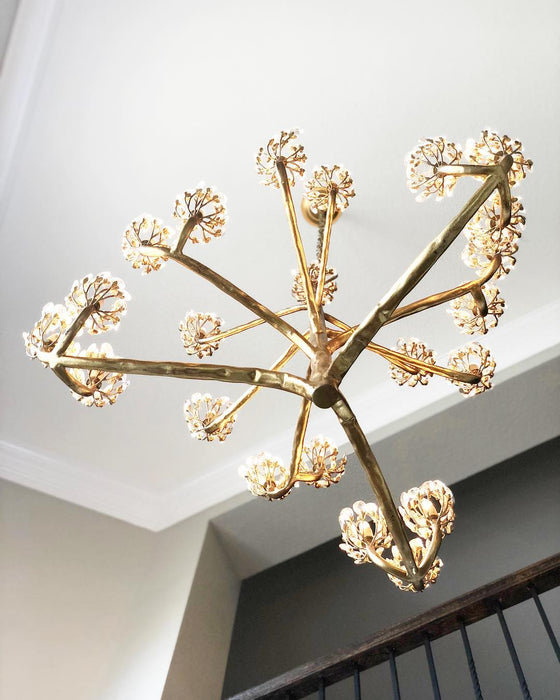 Luxury Branch Flower Gold Chandelier for Living Room/Staircase/Bedroom