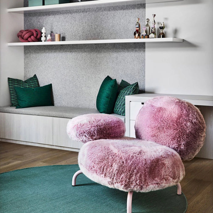 Rylight roze/wit/zwarte Fuzzy Cloud-bank