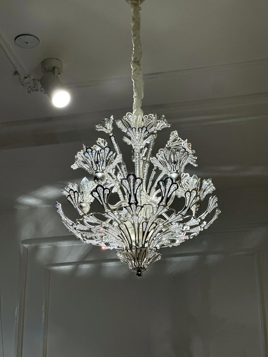 French Style Floral Crystal Chandelier