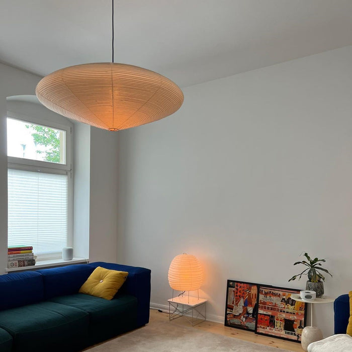 Rylight Hand-Crafted Minimalism White Paper Lampshade Pendant