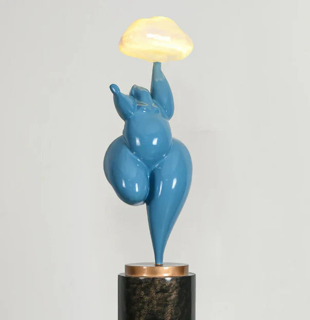 Rylight Abstract Creative Figure Sculpture Cloud Floor Lamp