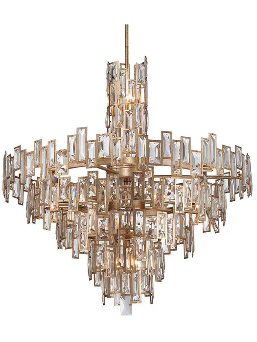 Rylight Multi-Tier Gyroscopic Crystal Chandelier