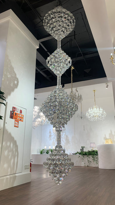 Luxury Four Cone Crystal Chandelier for Staircase/Foyer/Hotel