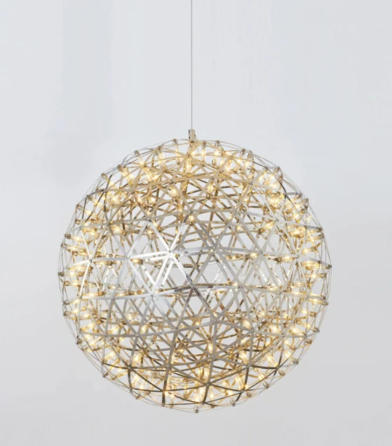 Rylight 11.8"/15.7"/19.7"/23.6"/31.5"/39.4"/47.2" Round Starry Sky Pendant Chandelier