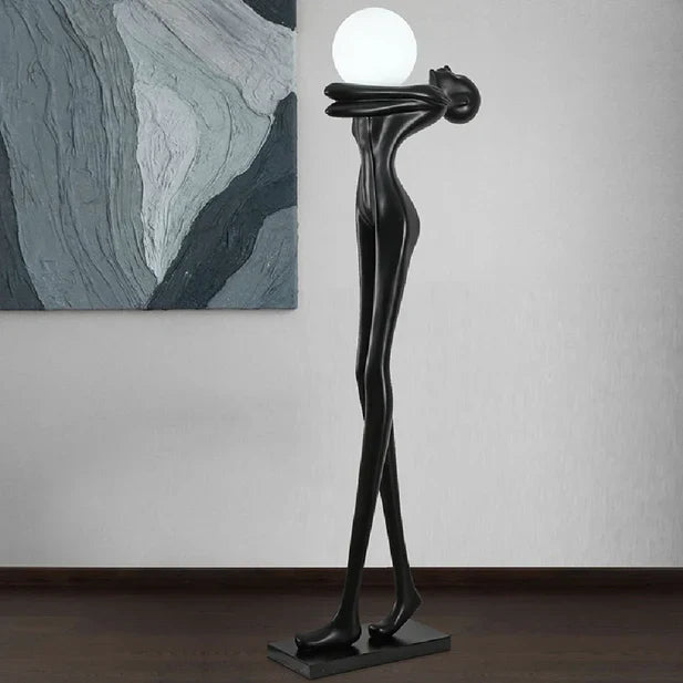 Rylight Art Design Hug Yourself Statue Floor Lamp