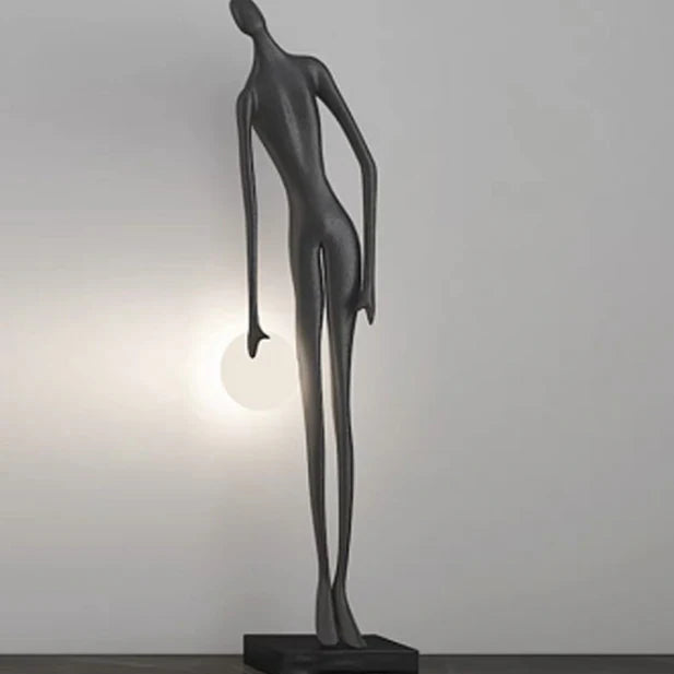 Rylight Art Design Human Statue Floor Lamp