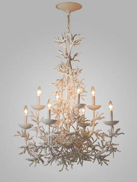 Rylight Pure White Coral Chandelier