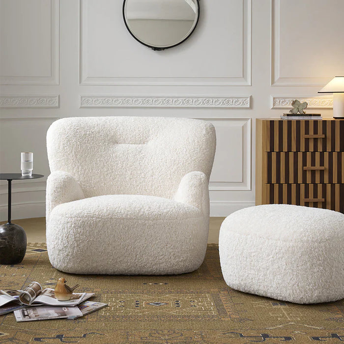 Modern Cream Bear Lounge Chair