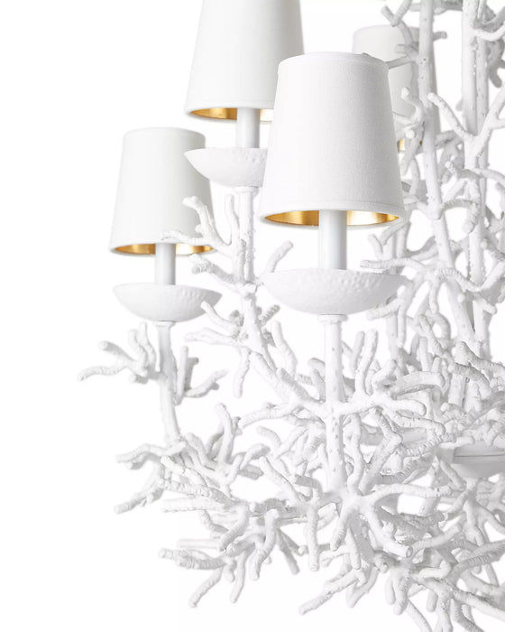 Rylight Pure White Coral Chandelier