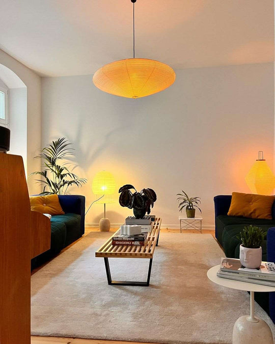 Rylight Hand-Crafted Minimalism White Paper Lampshade Pendant