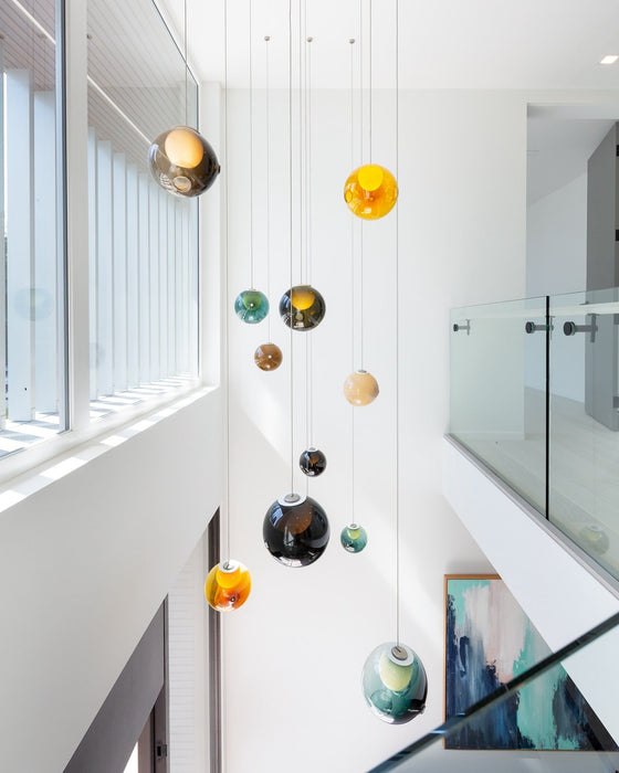 Post Modern Gradient Colorful Ball Pendant Chandelier