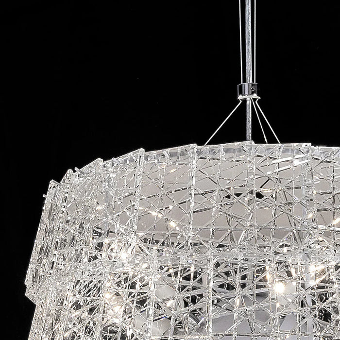 Rylight Glacier Crystal Chandelier for Living Room/Bedroom/Dining Room