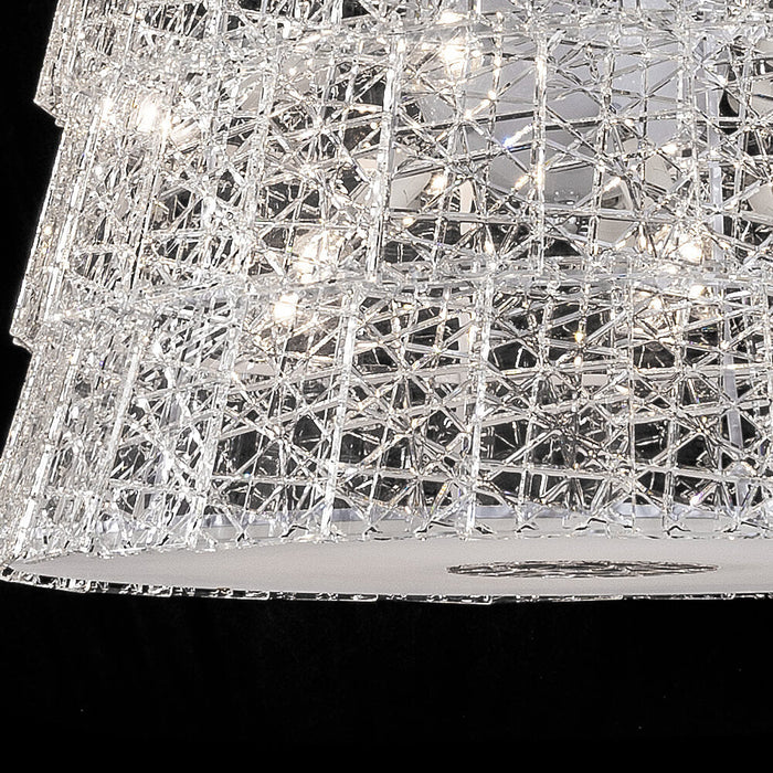 Rylight Glacier Crystal Chandelier for Living Room/Bedroom/Dining Room