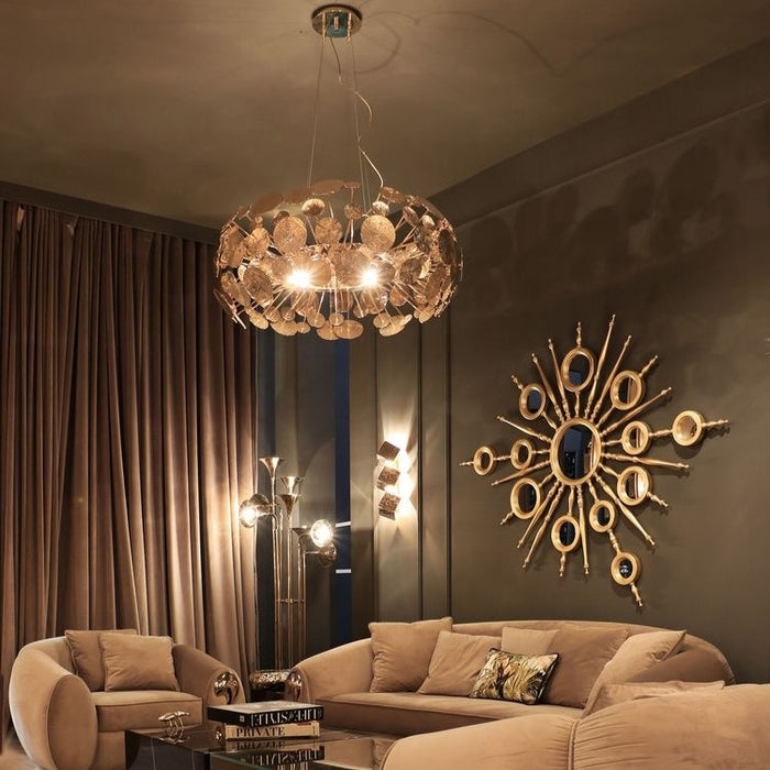 Rylight 3-Light Round Drum Chandelier