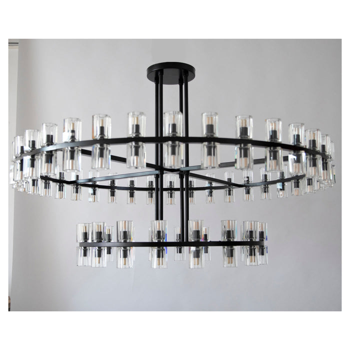 Rylight 1/2-Tier Round Crystal Chandelier