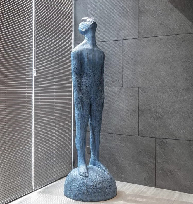 Rylight Blue Man Art Sculpture