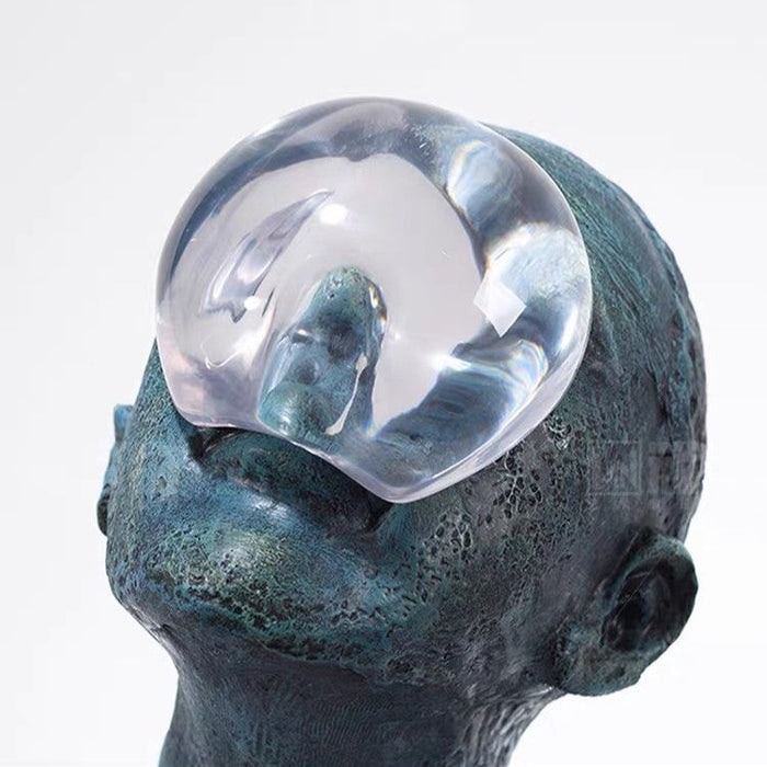 Rylight Blue Man Art Sculpture