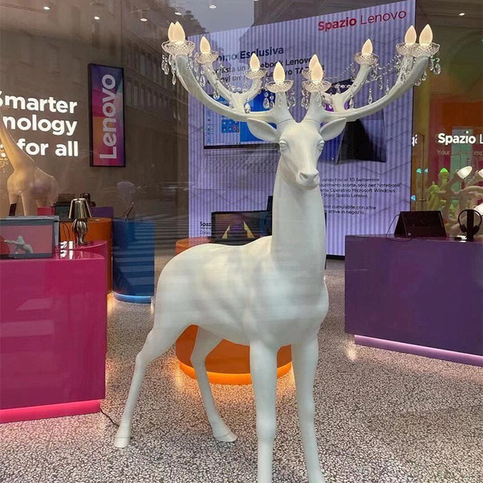 Rylight Deer Crystal Floor Lamp