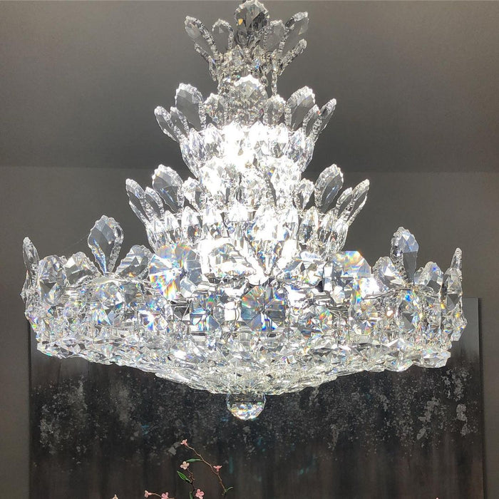 Rylight 4-Tier Floral Crystal Chandelier