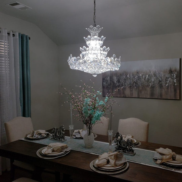 Rylight 4-Tier Floral Crystal Chandelier