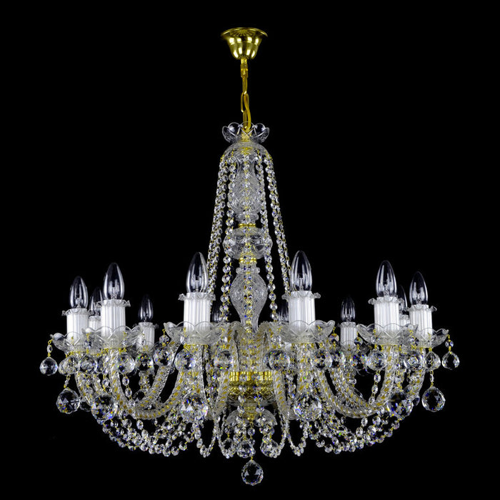 Rylight 12/30-Light Candle Light Crystal Chandelier