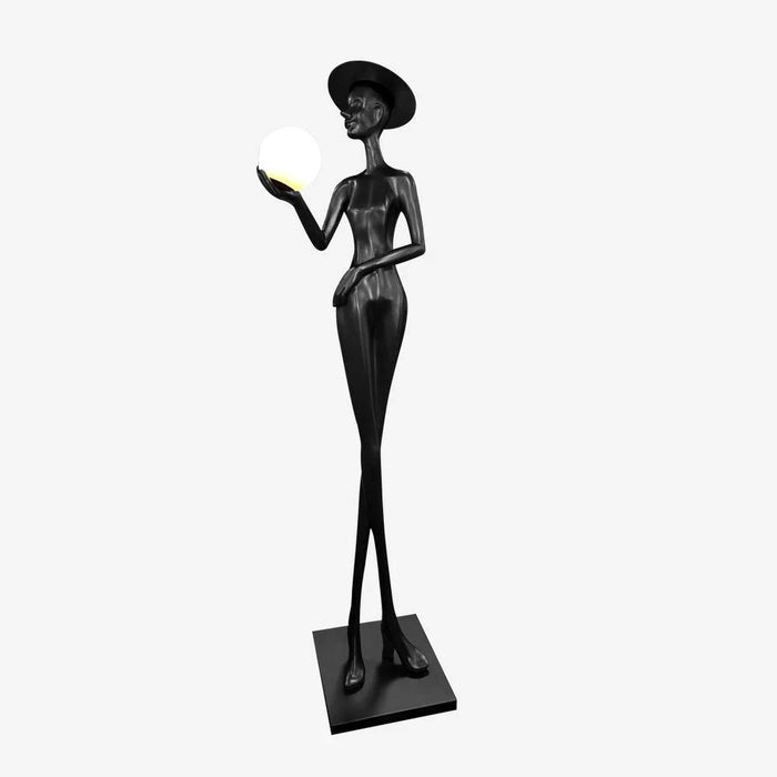 Rylight Elegant Lady Sculpture Floor Lamp