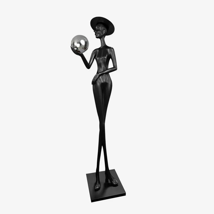 Rylight Elegant Lady Sculpture Floor Lamp