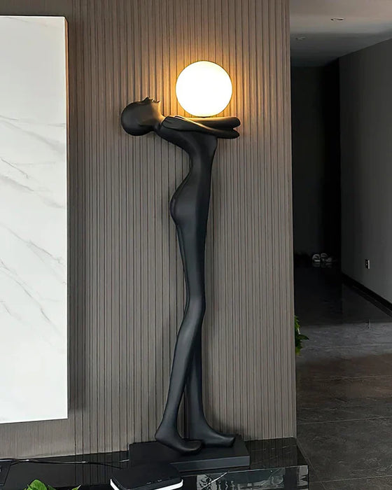 Rylight Art Design Hug Yourself Statue Floor Lamp