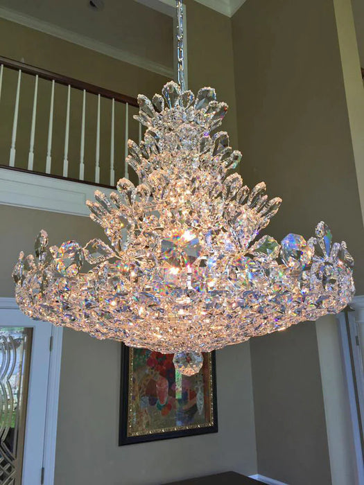 Rylight 4-Tier Floral Crystal Chandelier