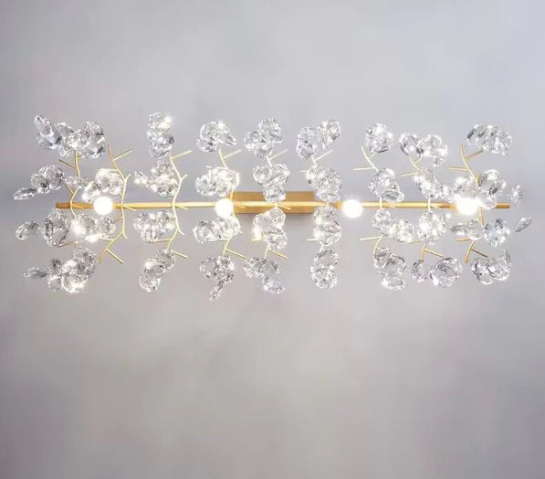 Rylight nieuwe bloem romantische lichte luxe kristallen kroonluchter
