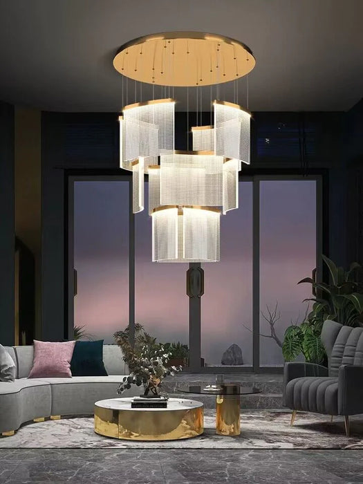 Rylight 11/17/23-lichte moderne stijl gebogen design acryl hanglamp