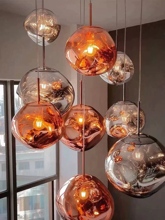 Rylight 3/5 Rock Glass Special Shape Pendant Lighting