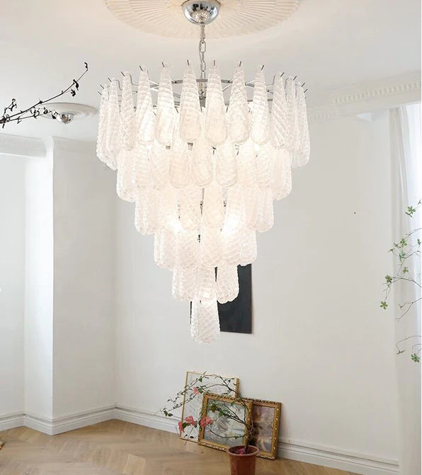 Rylight 5/9/13/23-Light Luxury Multi-layered Teardrop Waterfall Chandelier