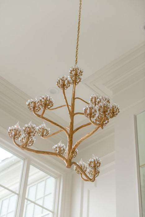 Luxury Branch Flower Gold Chandelier for Living Room/Staircase/Bedroom