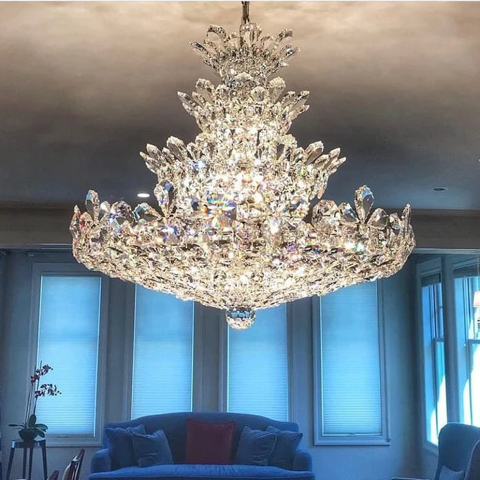 Rylight 4-Tier Floral Crystal Chandelier