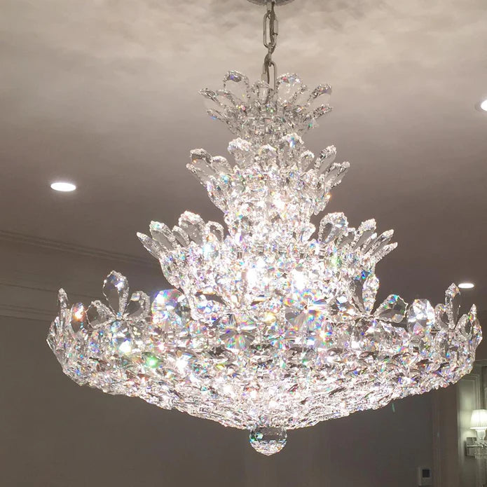 Rylight 4-Tier Floral Crystal Chandelier