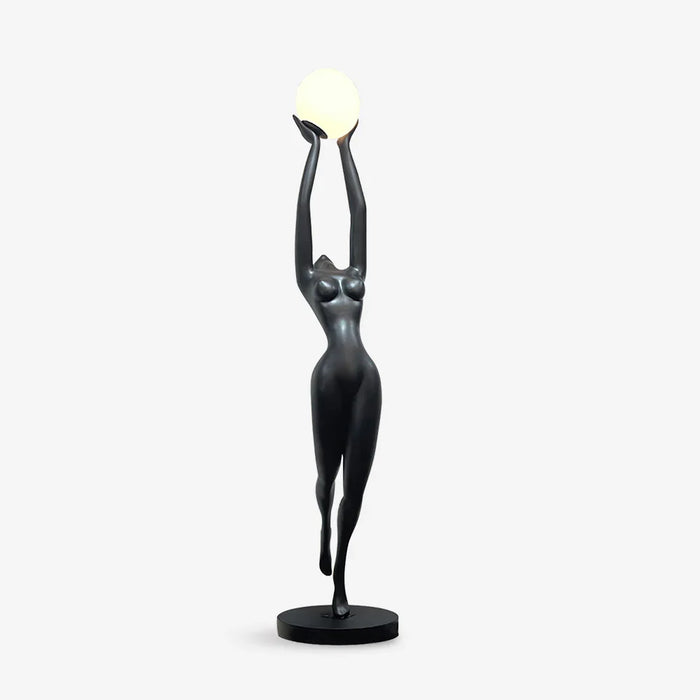 Rylight Elegant Lady Sculpture Floor Lamp