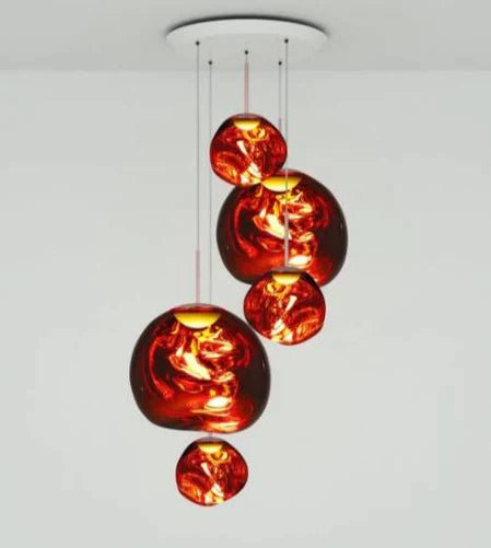 Rylight 3/5 Rock Glass Special Shape Pendant Lighting