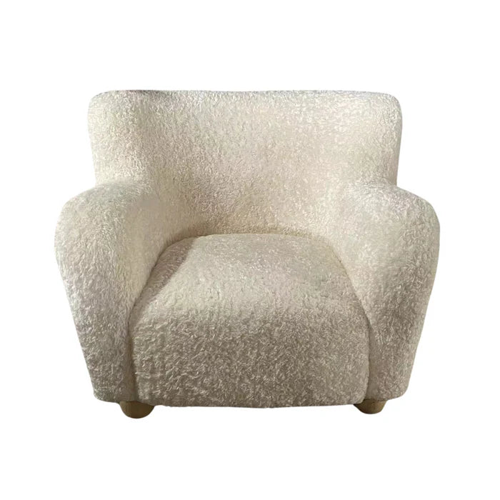 Fauteuil met geschoren accent