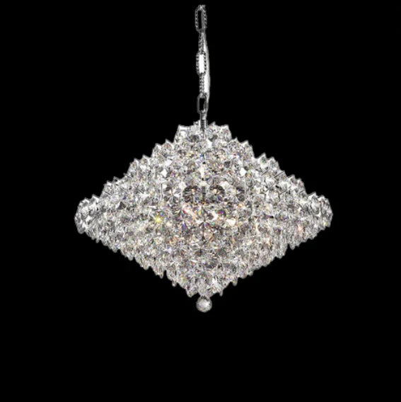 Aesthetic Luxury Conical Crystal Chandelier for Living/Dinning Room