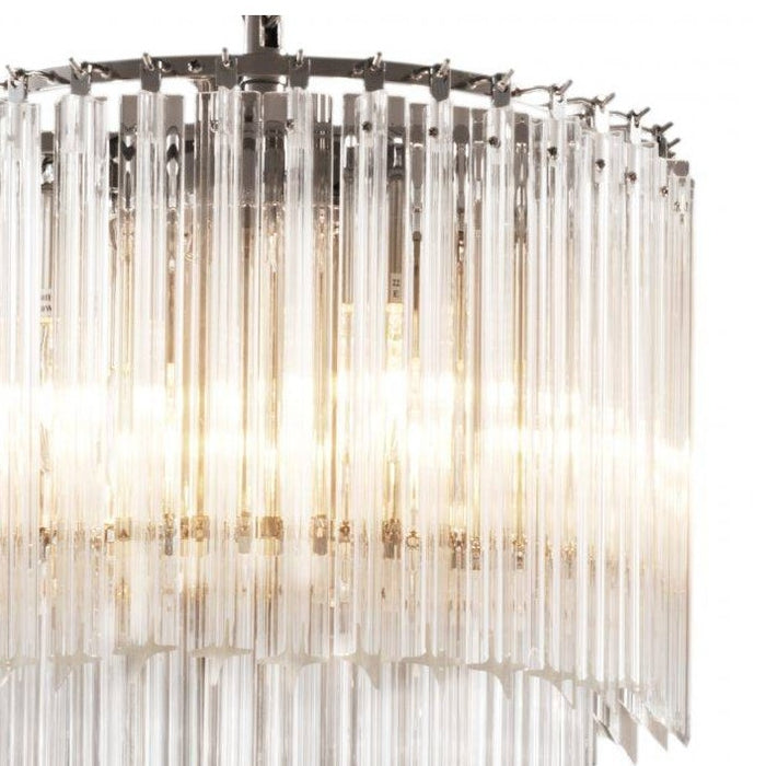 Rylight 4/5-Tier Crystal Chandelier in Chrome Finish