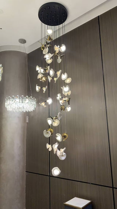 Modern Art Petunia Chandelier for Staircase/Foyer/Living Room