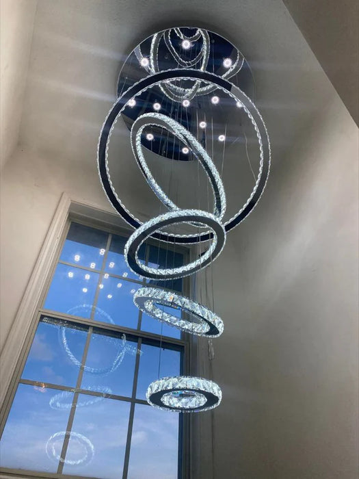 Rylight 2/3/4/5/6/7-Rings Crystal Chandelier