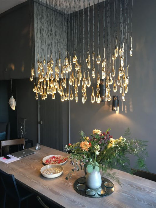 Modern Creative Seed Crystal Chandelier for Dining Room