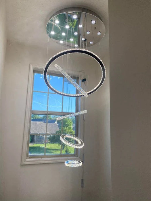 Rylight 2/3/4/5/6/7-Rings Crystal Chandelier