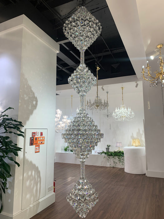 Luxury Four Cone Crystal Chandelier for Staircase/Foyer/Hotel