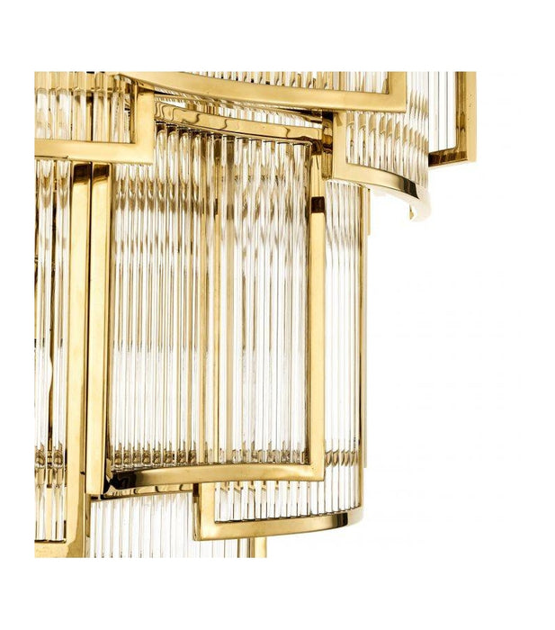 Rylight Luxury Style Crystal Chandelier in Gold/Chrome Finish