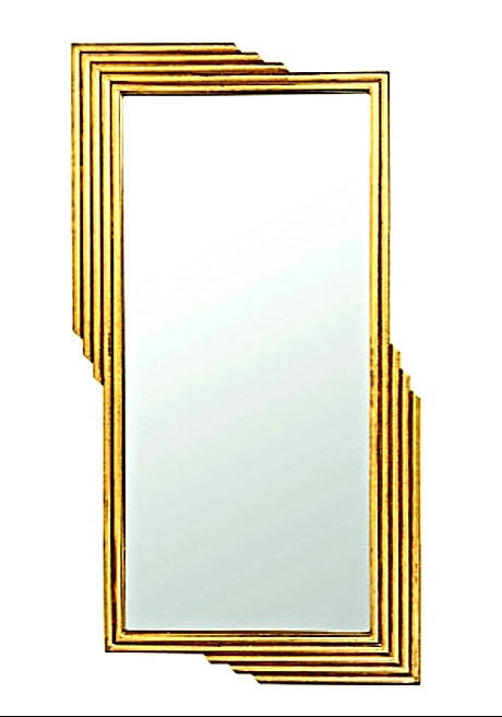 Rylight Gold Rectangular Wall Mirror