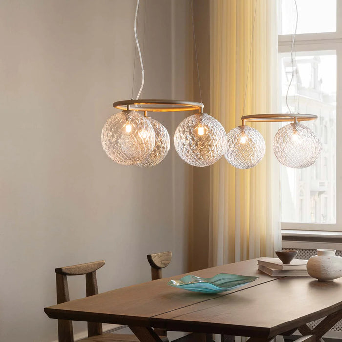 Rylight Oval/Ring 3/6/8-Globes Class Chandelier