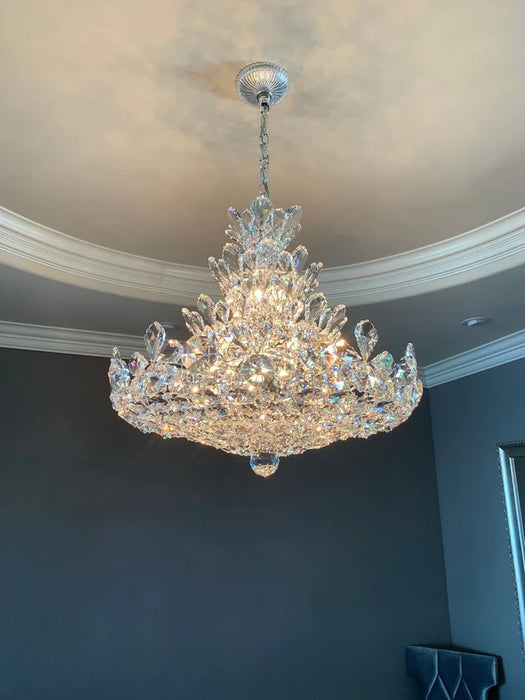 Rylight 4-Tier Floral Crystal Chandelier